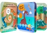 Set of Rubber Puppets Dinosaurs + Booklet