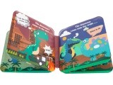 Set of Rubber Puppets Dinosaurs + Booklet