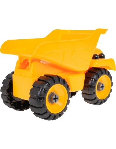 Construction vehicle tipper for turning