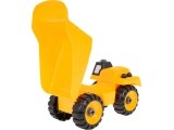 Construction vehicle tipper for turning