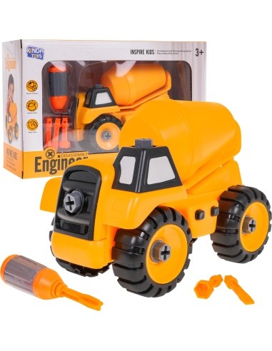 Construction vehicle concrete mixer for twisting