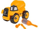 Construction vehicle concrete mixer for twisting