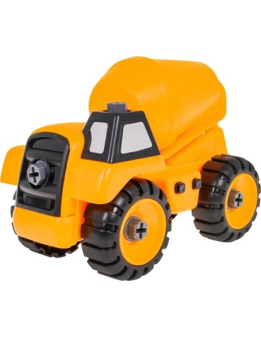 Construction vehicle concrete mixer for twisting