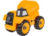 Construction vehicle concrete mixer for twisting