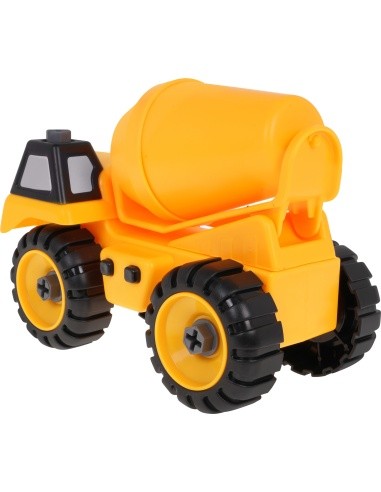 Construction vehicle concrete mixer for twisting