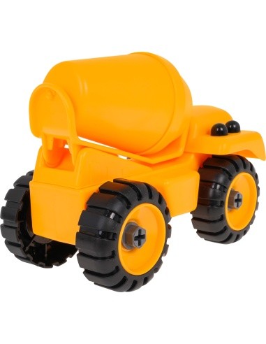 Construction vehicle concrete mixer for twisting