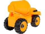 Construction vehicle concrete mixer for twisting