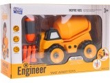 Construction vehicle concrete mixer for twisting
