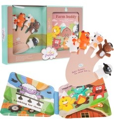Farm Rubber Puppet Set + Booklet
