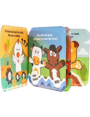 Farm Rubber Puppet Set + Booklet