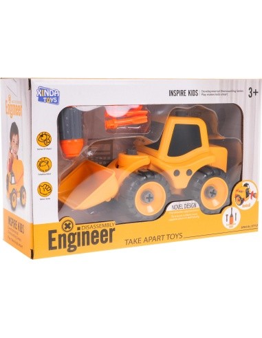 Construction vehicle bulldozer for turning