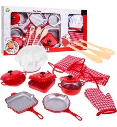 Kitchen set 14 El Red Apron Glove