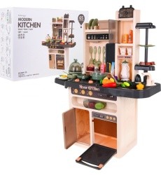 "Mega Kitchen" virtuvė "KitchenEtte" čiaupas su vandeniu 65 elementai
