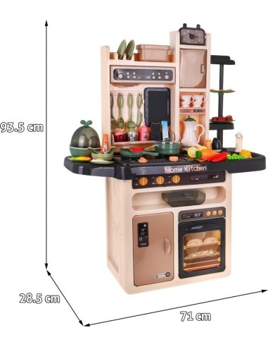 "Mega Kitchen" virtuvė "KitchenEtte" čiaupas su vandeniu 65 elementai
