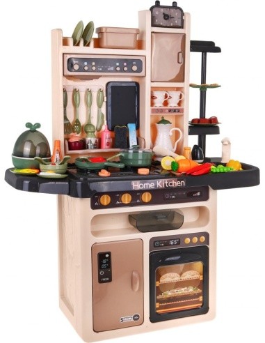 "Mega Kitchen" virtuvė "KitchenEtte" čiaupas su vandeniu 65 elementai