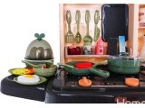 "Mega Kitchen" virtuvė "KitchenEtte" čiaupas su vandeniu 65 elementai