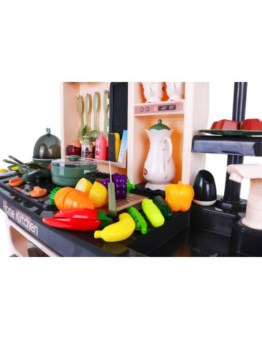 "Mega Kitchen" virtuvė "KitchenEtte" čiaupas su vandeniu 65 elementai