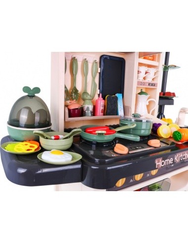 "Mega Kitchen" virtuvė "KitchenEtte" čiaupas su vandeniu 65 elementai