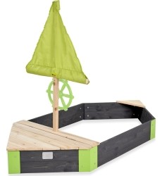 EXIT Aksent wooden sandpit boat 190x90cm