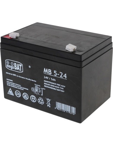 Vehicle parts battery 24V 5AH