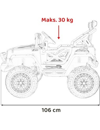 OFF ROAD Speed vehicle White