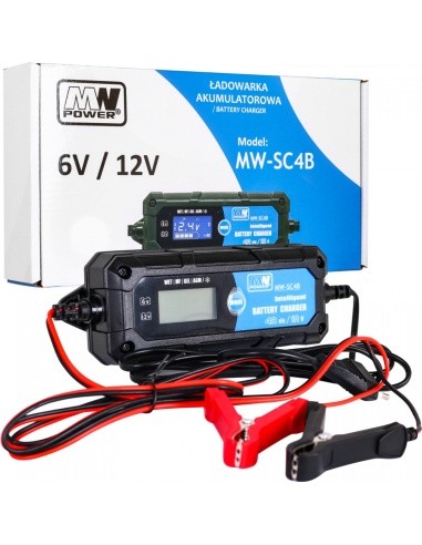 CHARGER WITH LCD DISPLAY 6V AND 12V