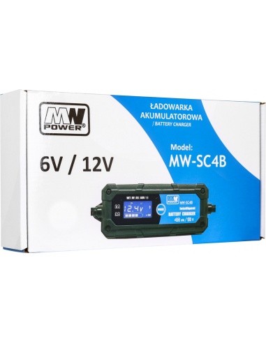 CHARGER WITH LCD DISPLAY 6V AND 12V