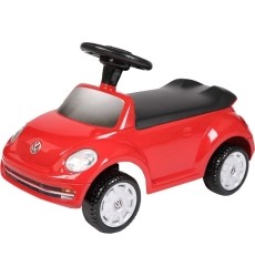 Vaikiškas stumdomas automobilis RollPlay VW Beetle Foot-To-Floor, raudonas