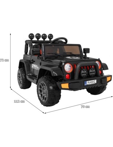 Visą laiką visureigis 4WD Juoda