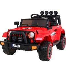 Visą laiką visureigis 4WD Raudona