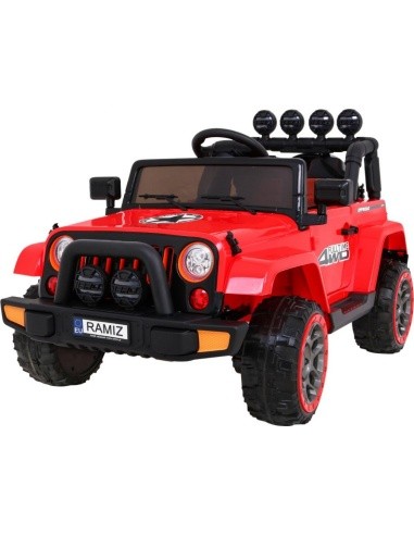 Visą laiką visureigis 4WD Raudona