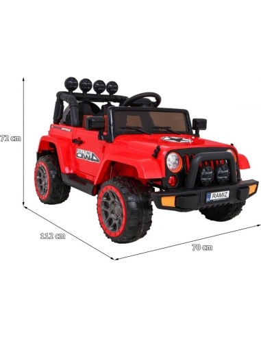 Visą laiką visureigis 4WD Raudona