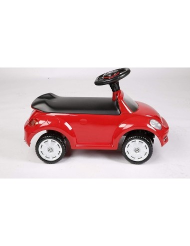 Vaikiškas stumdomas automobilis RollPlay VW Beetle Foot-To-Floor, raudonas