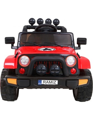 Visą laiką visureigis 4WD Raudona