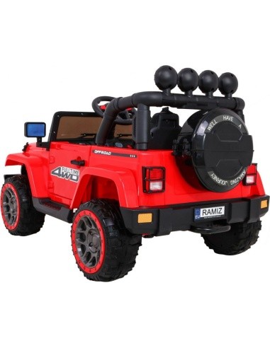 Visą laiką visureigis 4WD Raudona
