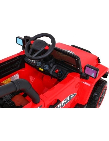 Visą laiką visureigis 4WD Raudona