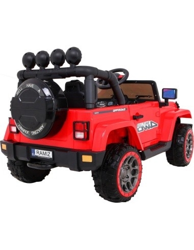 Visą laiką visureigis 4WD Raudona