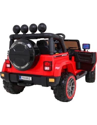 Visą laiką visureigis 4WD Raudona