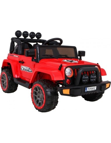 Visą laiką visureigis 4WD Raudona