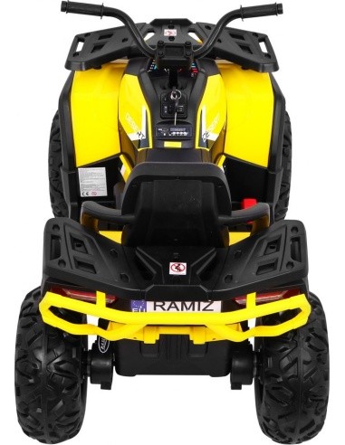 Keturratis ATV dykuma Geltonos spalvos
