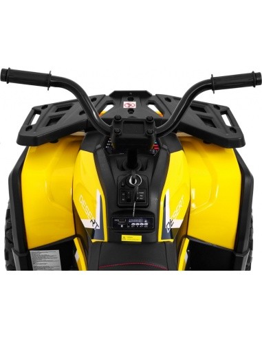 Keturratis ATV dykuma Geltonos spalvos