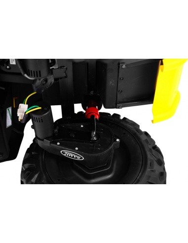 Keturratis ATV dykuma Geltonos spalvos