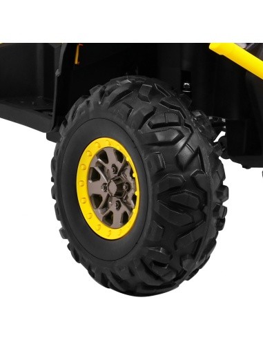 Keturratis ATV dykuma Geltonos spalvos