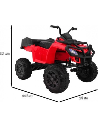 Visureigis keturratis 4 x 4 Raudona