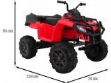 Visureigis keturratis 4 x 4 Raudona