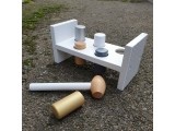 Medinis žaislas su plaktuku JaBaDaBaDo, sidabrinis
