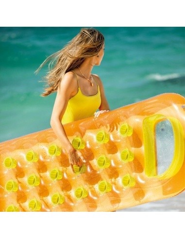 Inflatable swimming mattress 188 x 71 cm orange - 58895 INTEX