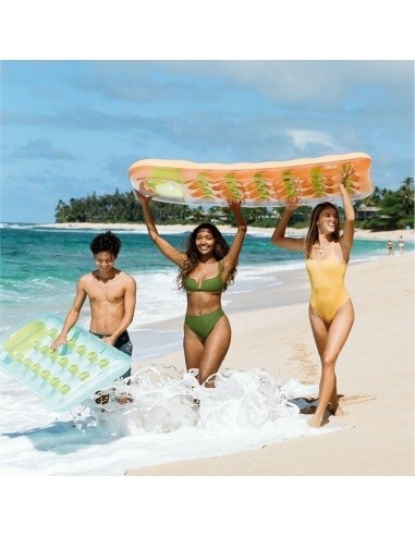 Inflatable swimming mattress 188 x 71 cm orange - 58895 INTEX