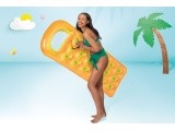 Inflatable swimming mattress 188 x 71 cm orange - 58895 INTEX