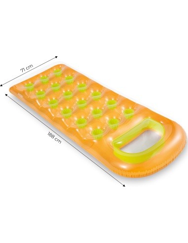 Inflatable swimming mattress 188 x 71 cm orange - 58895 INTEX